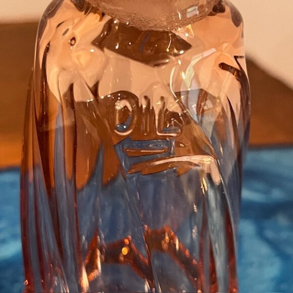 Heisey Glass Pink Flamingo Twist Oil Vinegar Cruet Bottle - Picture 7 of 8